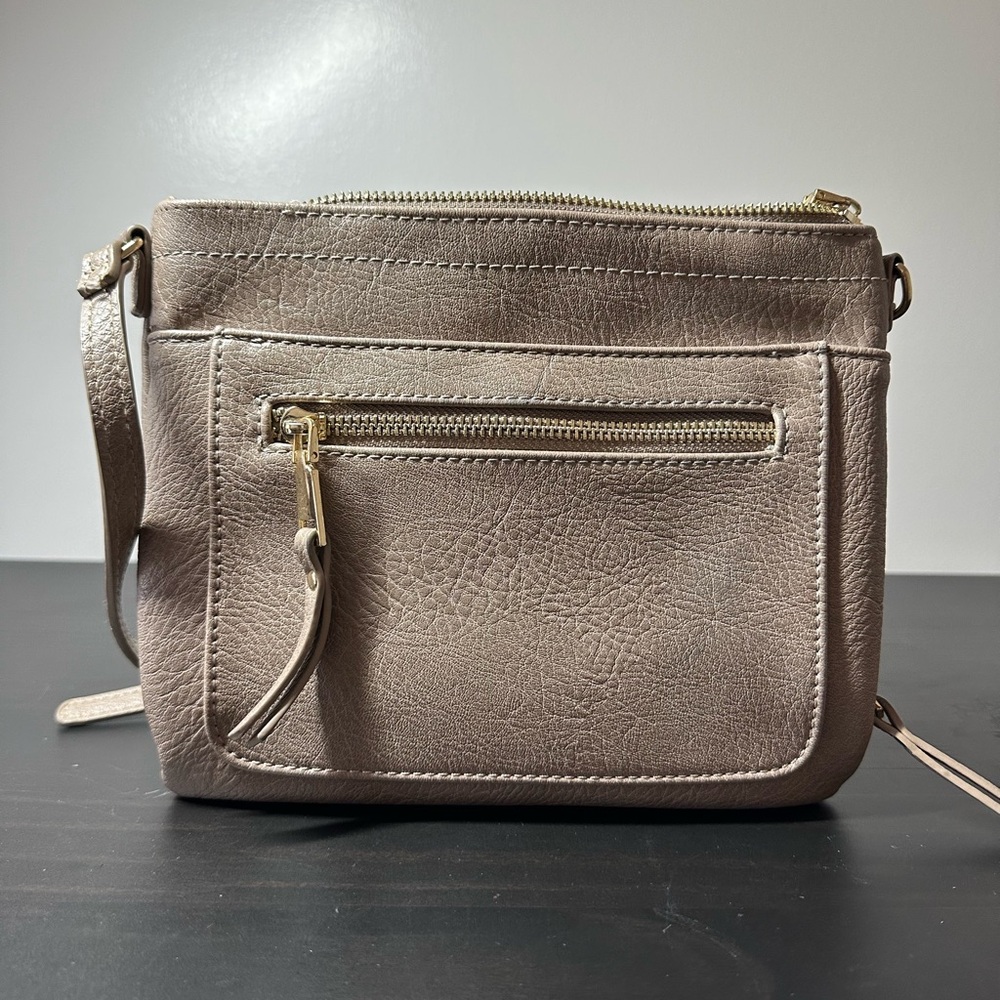 Beige Crossbody Purse